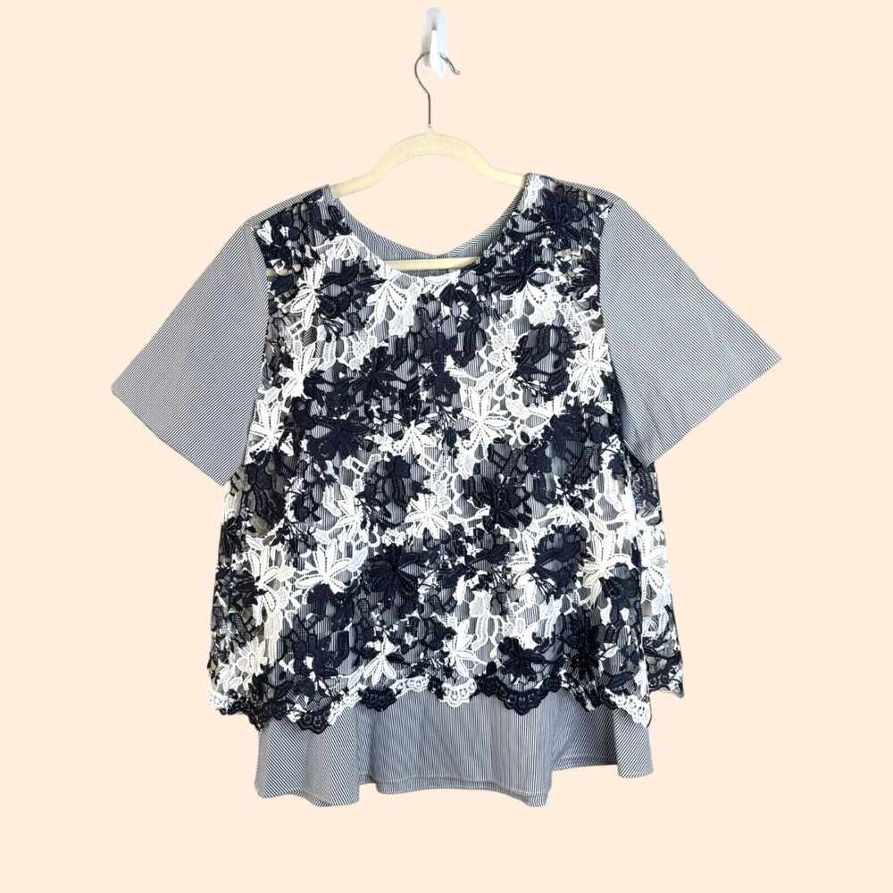 Thakoon Addition Lace Layered Top